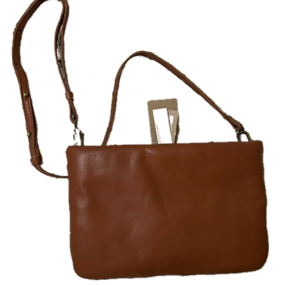 Madewell, Brown Genuine Leather Crossbody Bag - New with Tags